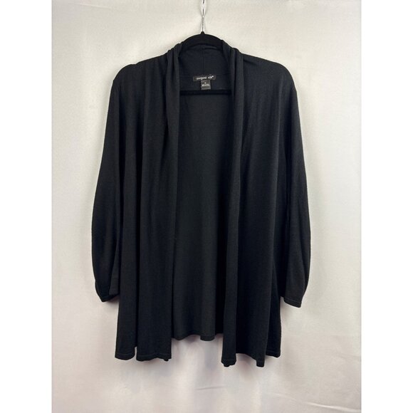 Women’s August Silk XL Silk & Bamboo Black Sweater - Picture 1 of 5